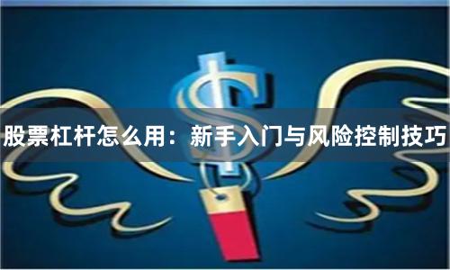 股票杠杆怎么用：新手入门与风险控制技巧